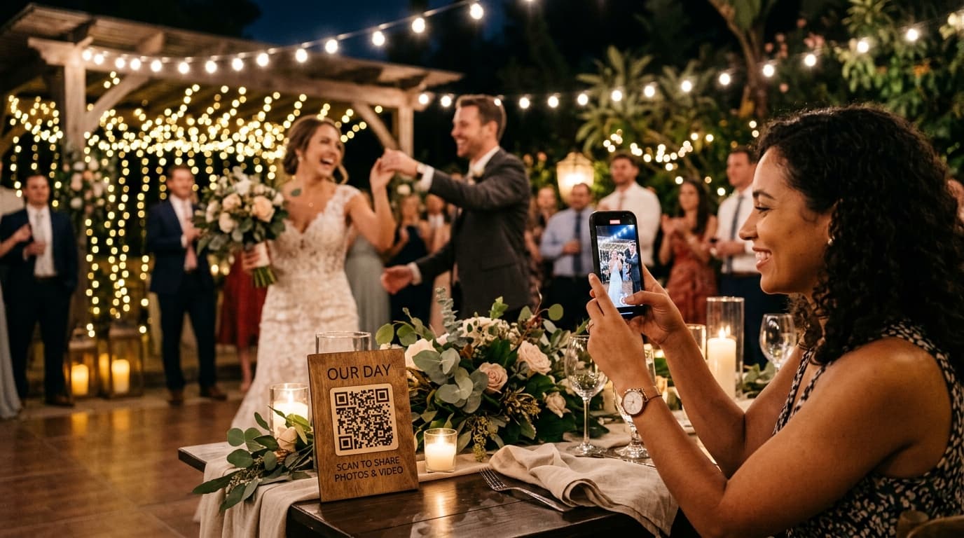 How to Share Wedding Guest Videos Without WhatsApp [QR]